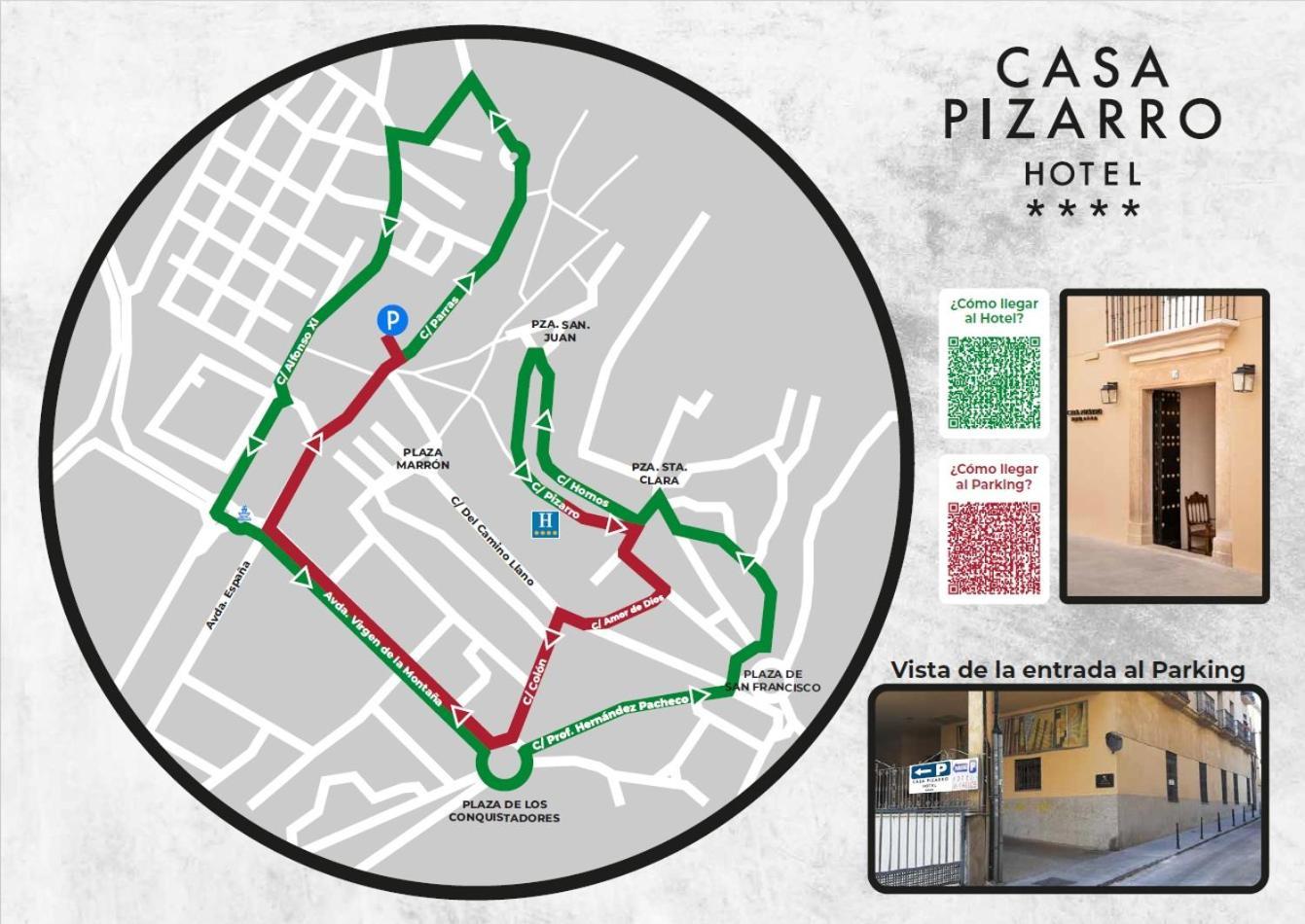Caces Casa Pizarro Hotel المظهر الخارجي الصورة