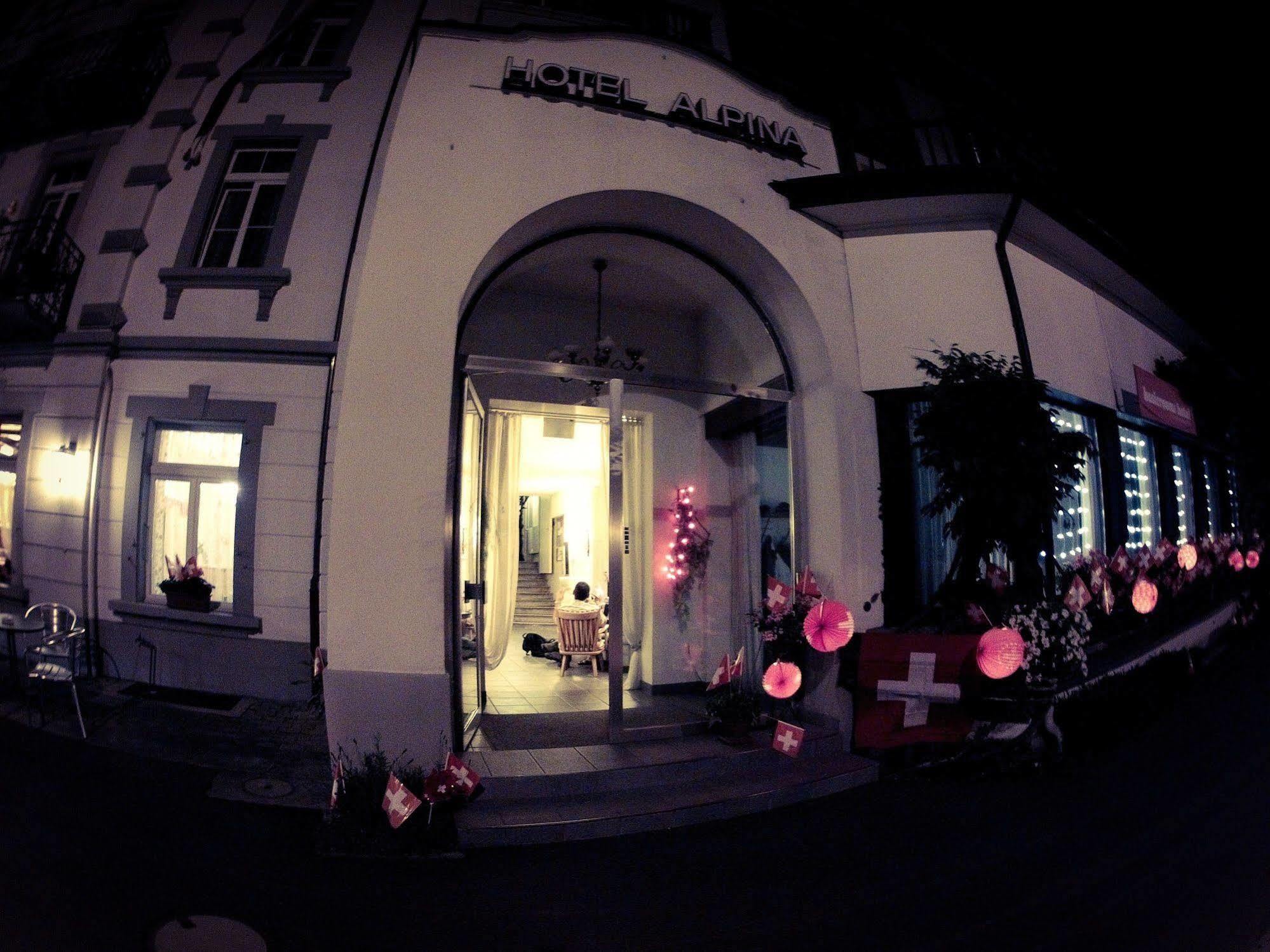 فندق إنترلاكنفي  فندق ألبينا المظهر الخارجي الصورة