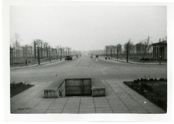 Tiergarten Avenue running through the Tiergarten in Berlin, Germany in the ... photo
