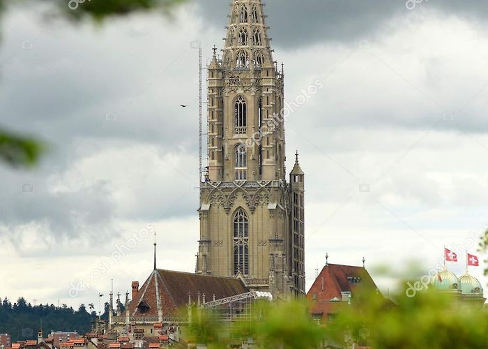 Münster Cathedral The Muenster cathedral of Berne (Berner Muenster) in the old city ... photo