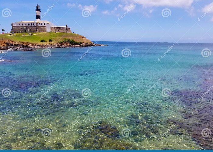 Barra's Lighthouse Farol Da Barra, Salvador, Bahia Stock Image - Image of lighthouse ... photo