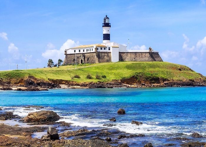 Barra's Lighthouse View of Farol da Barra Lighthouse in Salvador da Bahia, Brazil ... photo