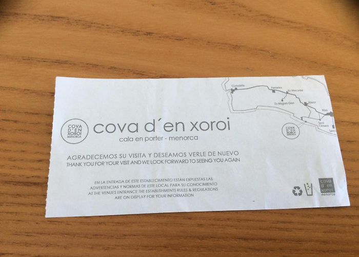 Cova d´en Xoroi Tickets - Vouchers - Ticket d´entrée "cova d'en xoroi - cala en ... photo