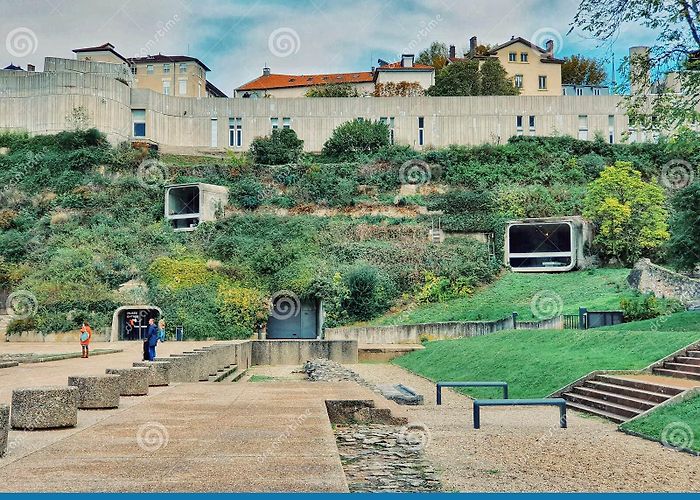 Gallo-Roman Museum Musee Gallo Romain, Roman Museum on the Fourviere Hill, Lyon Old ... photo
