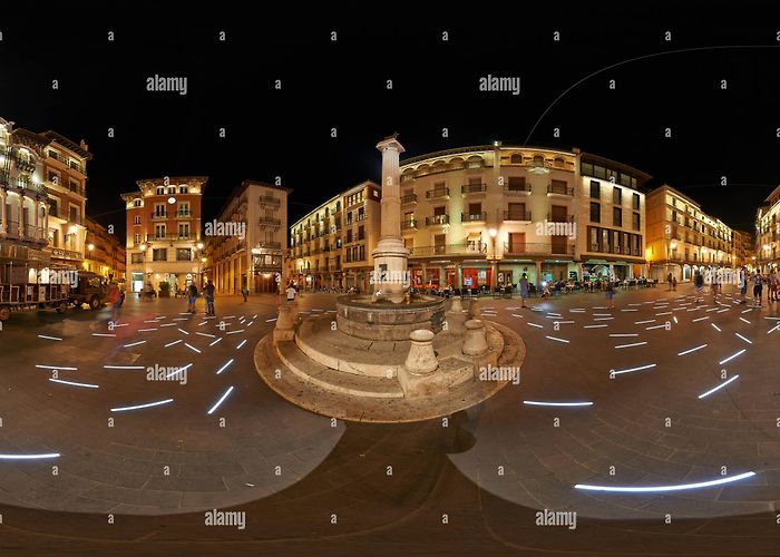 plaza del torico 360° view of Plaza del Torico, Teruel - Alamy photo