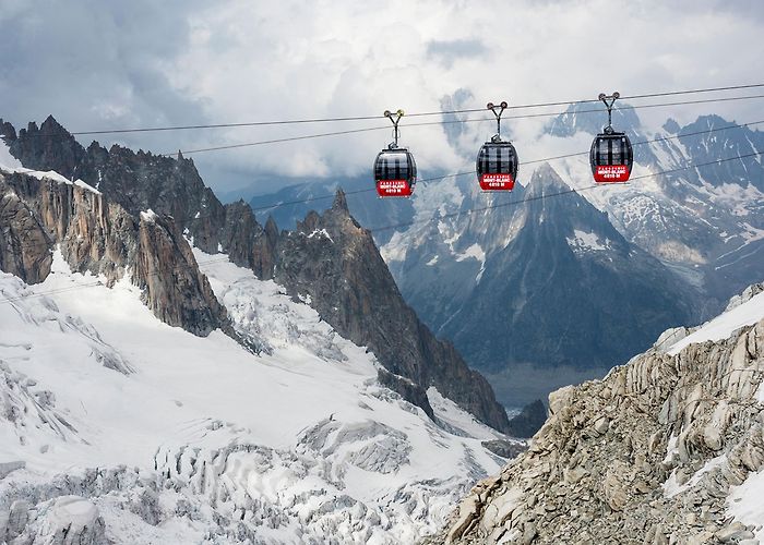 Panoramic Mont Blanc Gondola Ride the Cable Car to the Top of Mont Blanc in France photo