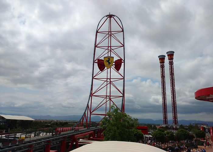 Ferrari Land Red Force looks amazing when you're in Ferrari Land itself : r ... photo
