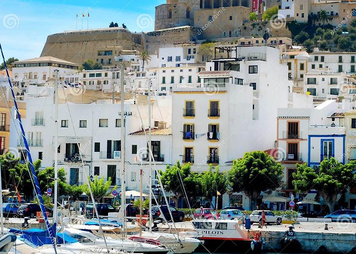 Port of Ibiza Port and Old Town of Ibiza Town, in Ibiza, Balearic Islands, Spa ... photo