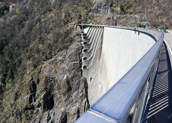 Verzasca Dam Premium Photo | The verzasca dam in the val verzasca gordola ... photo