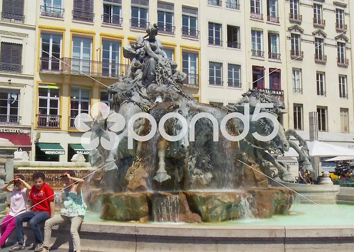 Fontaine Bartholdi La Fontaine Bartholdi - Lyon France | Stock Video | Pond5 photo