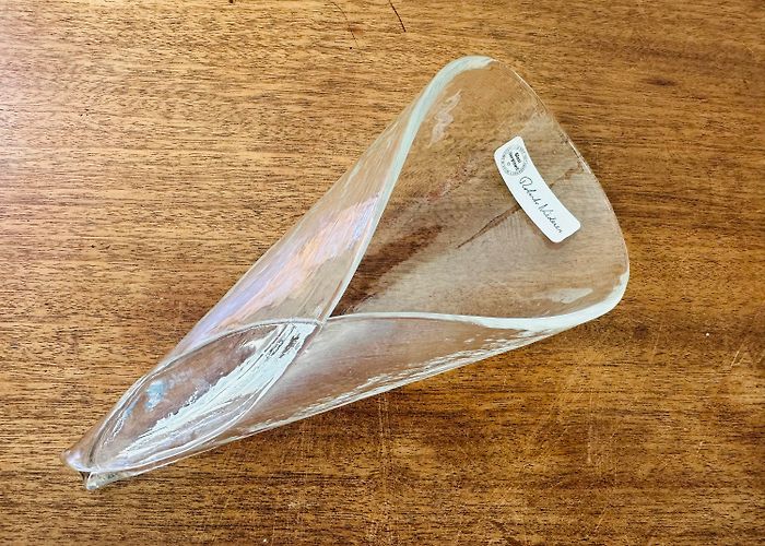 Glasi Hergiswil Vintage Glasi Hergiswil Roberto Niederer Glass Serviette Holder ... photo