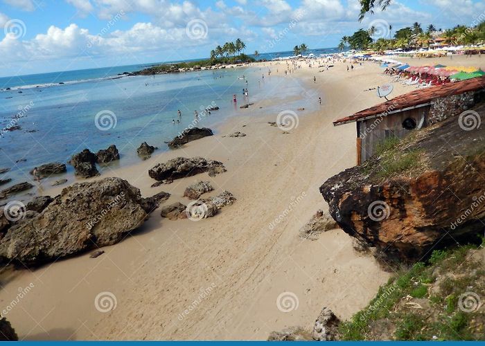 Morro de Sao Paulo Lighthouse Beach from the Lighthouse. Morro De Sao Paulo Stock Image - Image ... photo