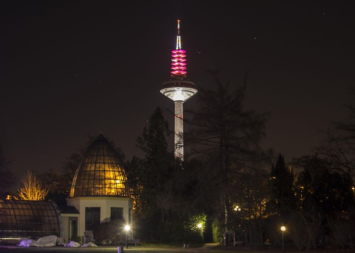 Europaturm Europaturm aka "Ginnheimer Spargel" with a height of 337.5 m, it ... photo