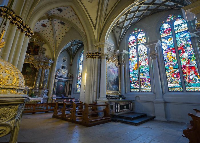 St-Nicholas Cathedral Fribourg Stained glasses of the cathedral St Nicholas | Fribourg photo