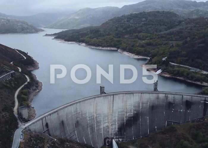 Vilarinho das Furnas dam Vilarinho das Furnas | Stock Video | Pond5 photo