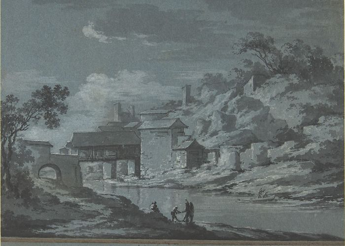 Fribourg Art and History Museum Claude Louis Châtelet | The Covered Bridge at Fribourg | The ... photo