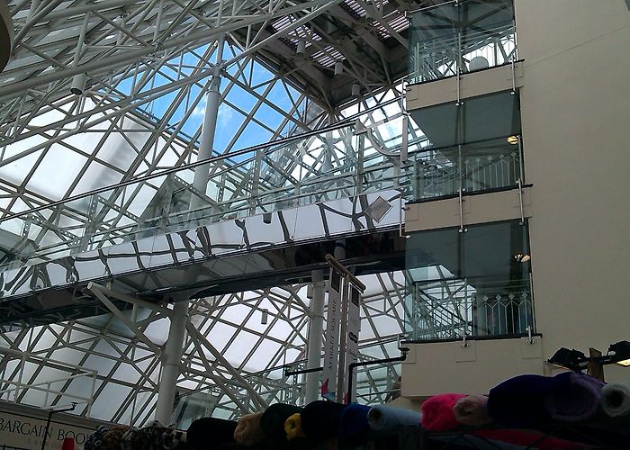 The Pavilions Shopping Centre Looking up at The Pavilions Shopping Centre in Uxbridge ... photo