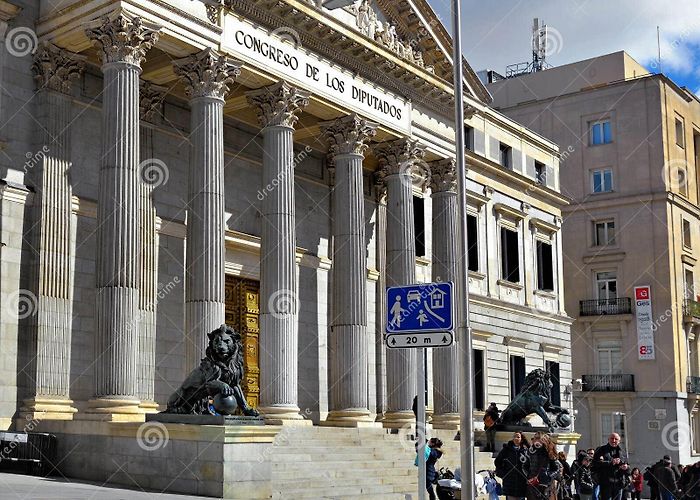 Palacio de las Cortes Madrid, Cortes editorial stock photo. Image of exterior - 39430368 photo