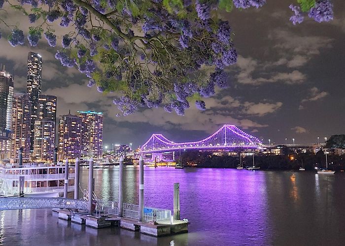 Eagle Street Pier Story Bridge from Eagle Street Pier. This is such pretty part of ... photo