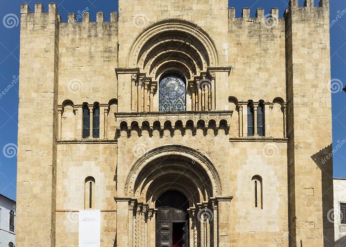 Coimbra Old Cathedral Old Cathedral of Coimbra editorial image. Image of cruz - 82159365 photo