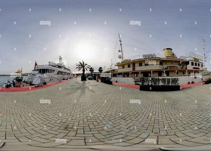 Marina Real Juan Carlos I 360° view of SY Haida G and MY Vava in the Marina Juan Carlos 1 in ... photo