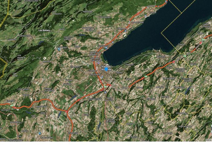 Le Suchet Yverdon les Bains Map and Yverdon les Bains Satellite Image photo