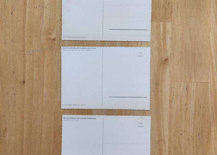 Diorama Bethlehem 1950s Vintage Postcards Zurich Switzerland Bethlehem Einsiedeln ... photo