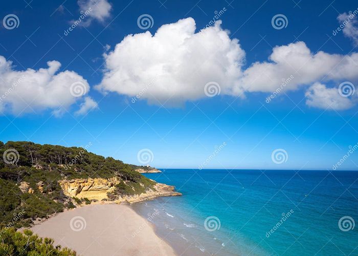Waikiki Beach Tarragona Cala Waikiki Beach Cala Fonda in Tarragona Stock Image - Image of ... photo