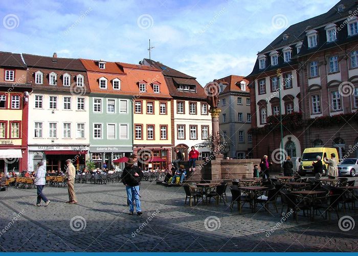 Market Square Marktplatz One of the Square of the Heidelberg, Germany Editorial Photo ... photo