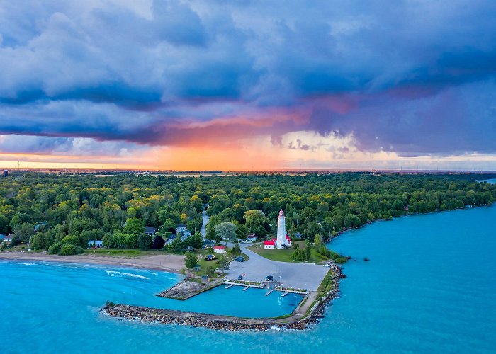 Point Clark Lighthouse Point Clark Beach in Ontario is a gorgeous historic site with ... photo