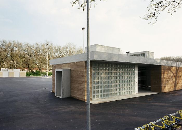 Sportanlage Sihlholzli Boltshauser Architekten, Michael Freisager · Storage buildings and ... photo
