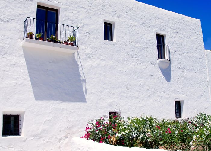 Sant Carles Church Ibiza White Church In Sant Carles Peralta Rustic Spanish Town ... photo