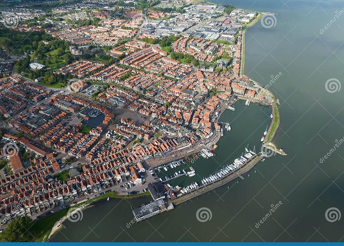 City Volendam, Netherlands. Traditional Dutch Fishing Village City ... photo
