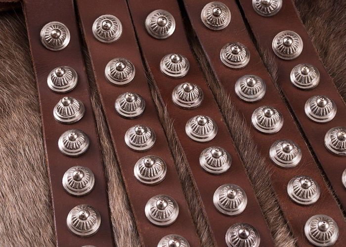 Romano-Germanic Central Museum Official Roman Balteus in leather The piece of Roman military equip... photo