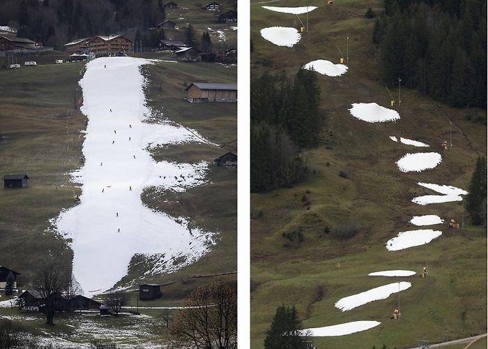 Riggisalp Swiss ski resorts struggle with snow shortage and record ... photo