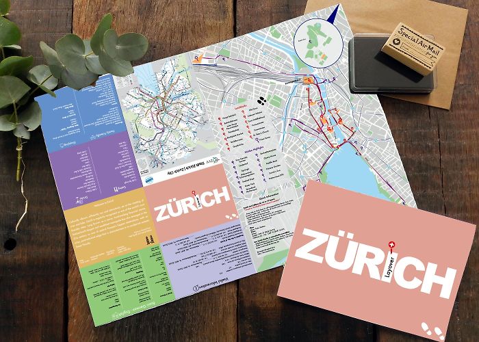 Waid City Hospital Map of Zurich :: Behance photo