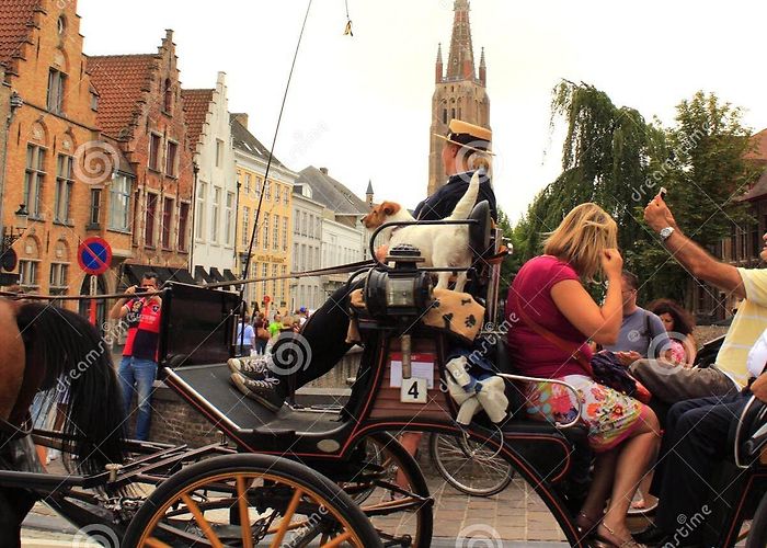 Sight-seeing Bruges in a Carriage Carriage Ride Trip Bruges Old City Belgium Editorial Image - Image ... photo