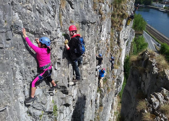 Marche Les Dames One or more days of via ferrata in Belgium. Via Ferrata trip ... photo