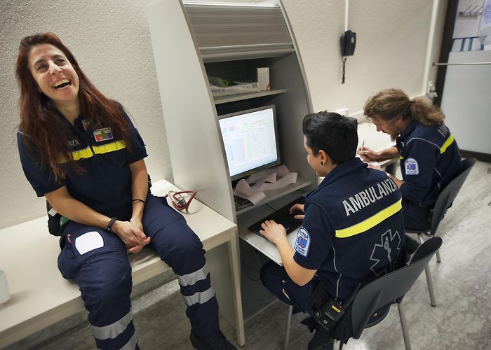 Lugano Hospital - Civico Switzerland's sole volunteer paramedic service - SWI swissinfo.ch photo