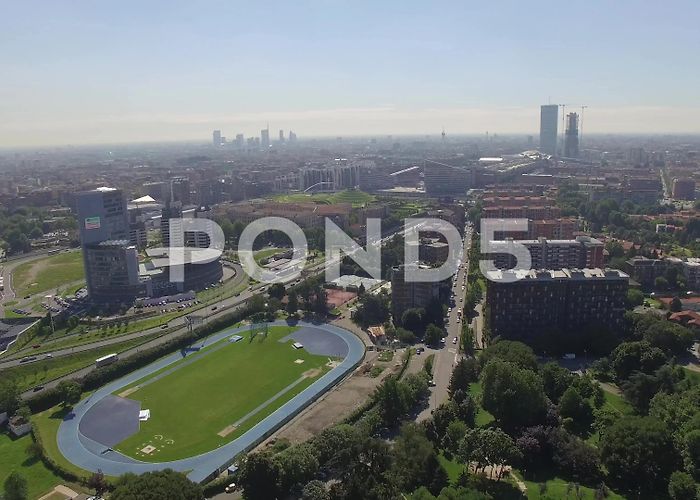 QT8 MILAN, City Skyline From QT8 District, A... | Stock Video | Pond5 photo