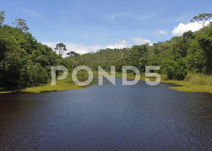 Rio Verde Beach River and Rio Verde Beach views drone, T... | Stock Video | Pond5 photo