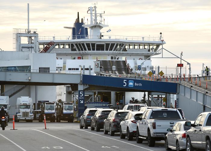 Swartz Bay Ferry Terminal Three arrested on B.C. ferry after refusing to wear masks ... photo
