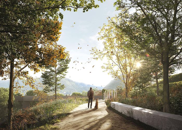 Tassino Park Redevelopment of Belvedere garden, landing stage, stairway and ... photo