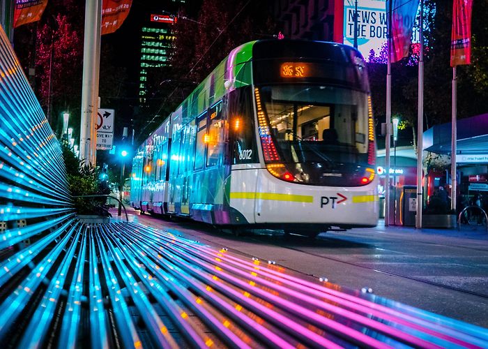 Bourke Street Mall I took a photo of a tram in Bourke Street Mall, Melbourne : r ... photo