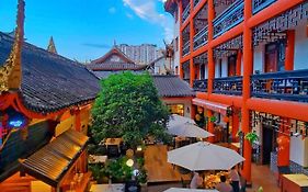 Wenjun Courtyard Hotel---3Mins Walk From Tonghuimen Metro Station ,Close By Tianfu Square, English-Speaking Service,Travel Agency تشنجدو Exterior photo