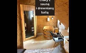 Chaty Swierkowe Wzgorze - Drewniane Domy Z Sauna I Balia كارباش Exterior photo