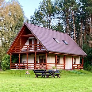 فيلا Domek Nad Wkra Popielzyn Gorny Exterior photo