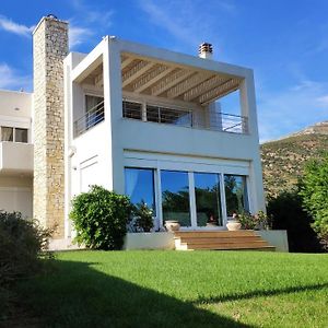 Akhladherí Villa With Aegean Views Exterior photo