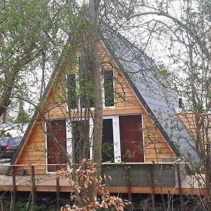 فندق A-Frame Volledig Vrijstaande Woning Hensbroek Exterior photo