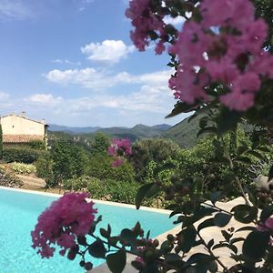 فيلا Gite En Cevennes Du Sud, Bergerie Restauree Au Rez De Jardin D'Une Bastide Avec Piscine, Vue Exceptionnelle, Authenticite Et Confort Saint-Laurent-le-Minier Exterior photo